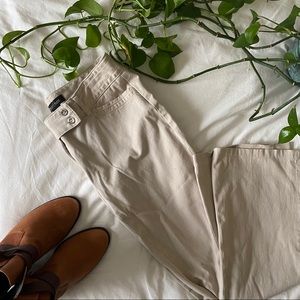 White House Black Market Cream Dress Pants